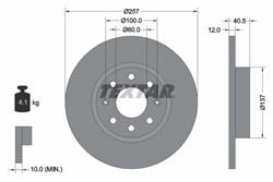 Bremžu disks TEXTAR 92164603 (pārdošanas vienība - 1 gab.)_0