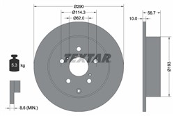 Bremžu disks TEXTAR 92164803 (pārdošanas vienība - 1 gab.)_2