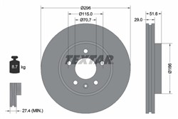 Bremžu disks TEXTAR 92165405 (pārdošanas vienība - 1 gab.)_2