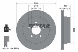 Bremžu disks TEXTAR 92165503 (pārdošanas vienība - 1 gab.)_0