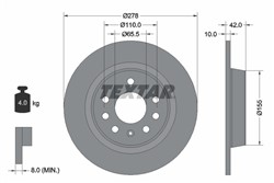 Bremžu disks TEXTAR 92167603 (pārdošanas vienība - 1 gab.)_2