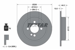 Bremžu disks TEXTAR 92175003 (pārdošanas vienība - 1 gab.)_2