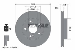 Bremžu disks TEXTAR 92175803 (pārdošanas vienība - 1 gab.)_0