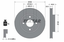 Bremžu disks TEXTAR 92176005 (pārdošanas vienība - 1 gab.)_0