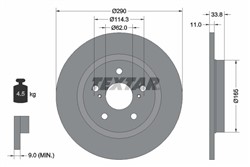 Bremžu disks TEXTAR 92195200 (pārdošanas vienība - 1 gab.)_0