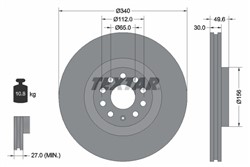 Bremžu disks TEXTAR 92229805 (pārdošanas vienība - 1 gab.)_2