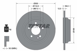 Bremžu disks TEXTAR 92272703 (pārdošanas vienība - 1 gab.)_0