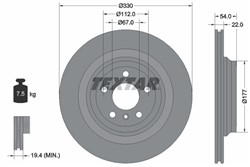 Stabdžių diskas TEXTAR 92273505