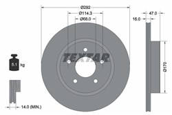 Bremžu disks TEXTAR 92278103 (pārdošanas vienība - 1 gab.)_2