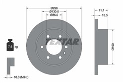 Bremžu disks TEXTAR 92301103 (pārdošanas vienība - 1 gab.)_0