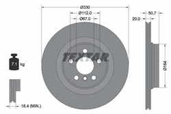 Stabdžių diskas TEXTAR 92306805