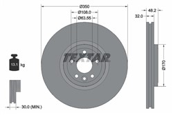 Bremžu disks TEXTAR 92308205 (pārdošanas vienība - 1 gab.)_0