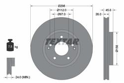 Гальмівний диск TEXTAR 92322903_0