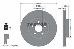 Bremžu diski TEXTAR 92326003