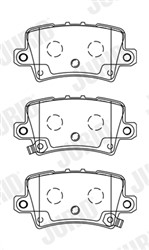 Brake Pad Set, disc brake 572580J