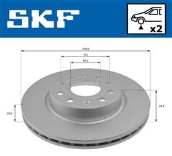 Brake disc VKBD 80012 V2_1
