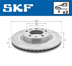 Brake disc VKBD 80113 V2_1