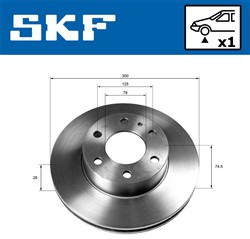 Brake disc VKBD 80156 V1_1