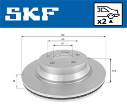 Brake disc VKBD 90118 V2_1