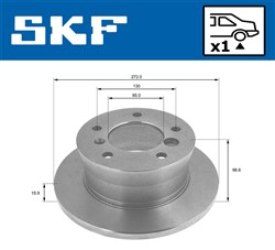 Brake disc VKBD 90198 S1_1