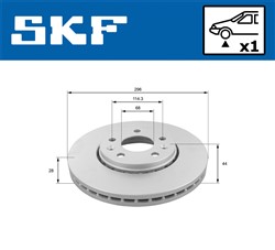 Brake disc VKBD 80030 V1_1