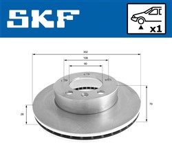 Brake disc VKBD 80035 V1_1