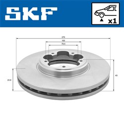 Brake disc VKBD 80123 V1_1