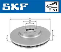 Brake disc VKBD 80163 V1_1