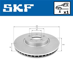 Brake disc VKBD 80178 V1_1