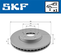 Brake disc VKBD 80187 V1_1