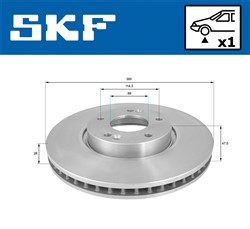 Brake disc VKBD 80236 V1_1
