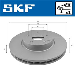 Brake disc VKBD 80257 V1_1