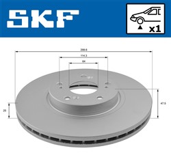 Brake disc VKBD 80267 V1_1