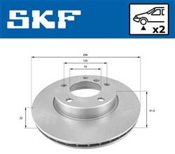 Brake disc VKBD 80276 V2_1