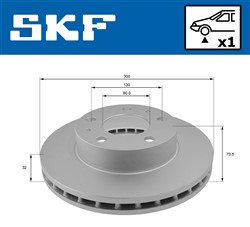 Brake disc VKBD 80288 V1_1
