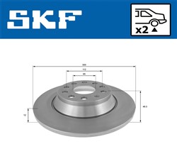 Brake disc VKBD 90075 S2_1