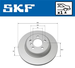 Brake disc VKBD 90102 V1_1
