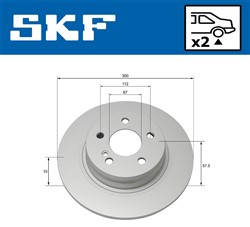 Brake disc VKBD 90137 S2_1