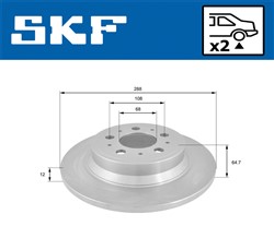 Brake disc VKBD 90202 S2_1