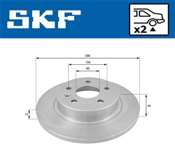Brake disc VKBD 90298 S2_1