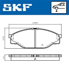 Brake Pad Set, disc brake VKBP 80716_1