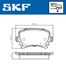 Brake Pad Set, disc brake VKBP 90662_1