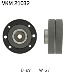 Deflection/Guide Pulley, timing belt VKM 21032