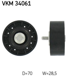 Deflection/Guide Pulley, V-ribbed belt VKM 34061