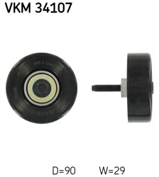 Deflection/Guide Pulley, V-ribbed belt VKM 34107_2