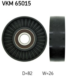 Deflection/Guide Pulley, V-ribbed belt VKM 65015