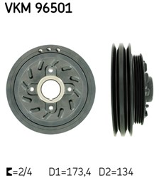 Belt Pulley, crankshaft VKM 96501