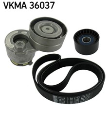 V formos rumbuotas diržas, komplektas SKF VKMA 36037
