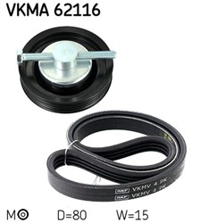 V-Ribbed Belt Set VKMA 62116_0