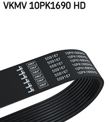 V-Ribbed Belt VKMV 10PK1690 HD